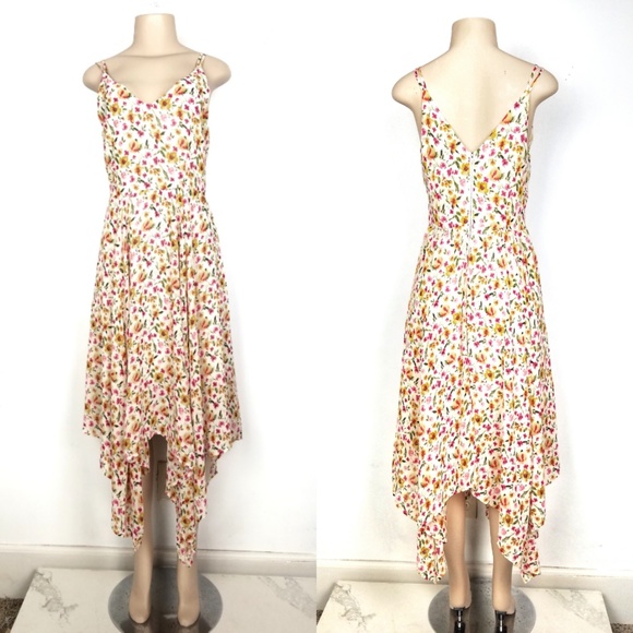 romeo & juliet couture asymmetrical floral dress M - Picture 2 of 5